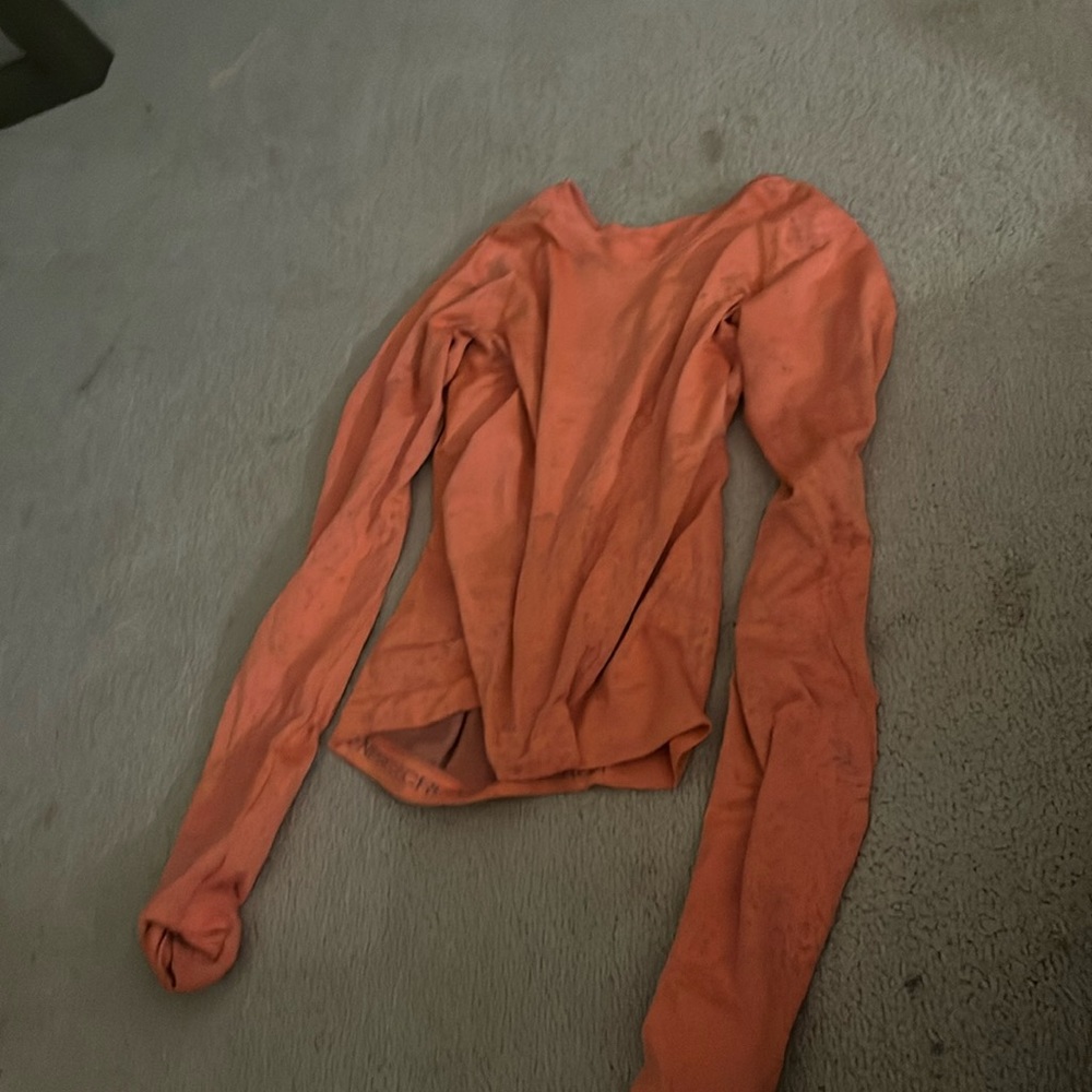 Orange long sleeve LULULEMON